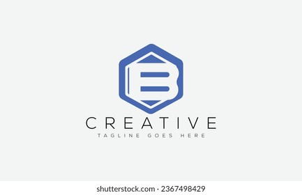 Logo-Design-Vorlage für Buchstaben B, Vektorgrafik