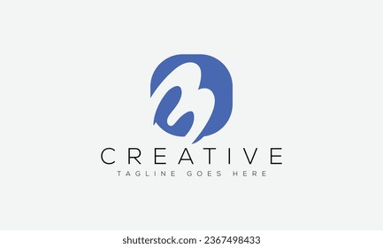Logo-Design-Vorlage für Buchstaben B, Vektorgrafik