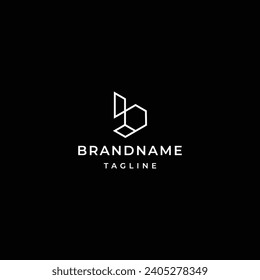 Letter b logo design template