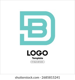Buchstabe B-Logo-Design auf transparentem Hintergrund