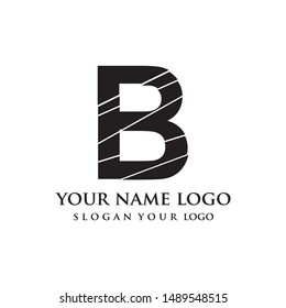 letter B logo design vector