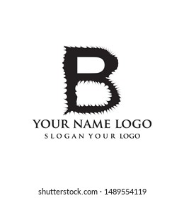 letter B logo design vector