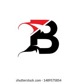 letter B logo design vector