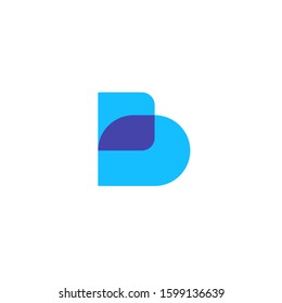 letter B logo design vector template sign icon