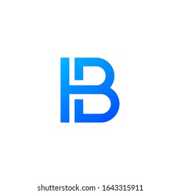 letter b logo design vector