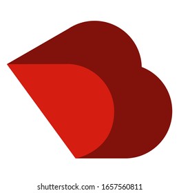 Logo de la letra B. B Vector de diseño de letra