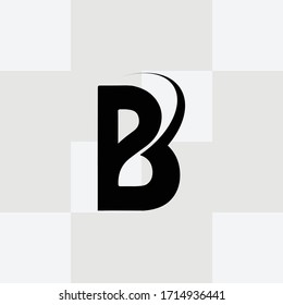 Diseño del logotipo de la letra B. Signo vectorial.
