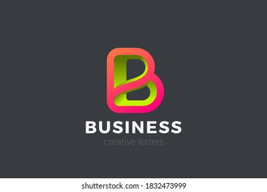 Letter B Logo design vector template. Business Finance Technology Logotype concept.