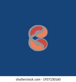 letter b logo design vector icon
