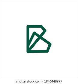 signo vectorial de diseño de logotipo de letra B