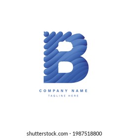 Letter B Logo. B Letter Design Vector.