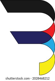 Letter B logo design vector stock