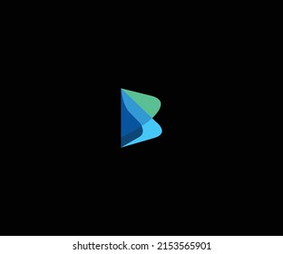 Plantilla vectorial de diseño de logotipo de letra B