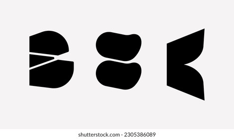 Letter B logo design. Vector sign. Business card templates.
