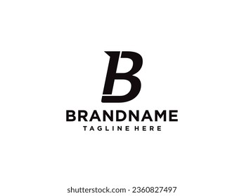 letter b logo design, b logo design, b logo vector illustration