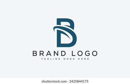 Diseño de plantilla de vector de diseño de logotipo de letra B para marca.