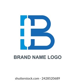 Letter B logo design. Vector sign. Business card templates
