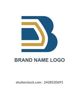 Diseño del logotipo de la letra B. Signo de vector. Plantillas de tarjeta de visita