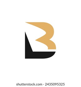 Letter B logo design vector with template element modern concept