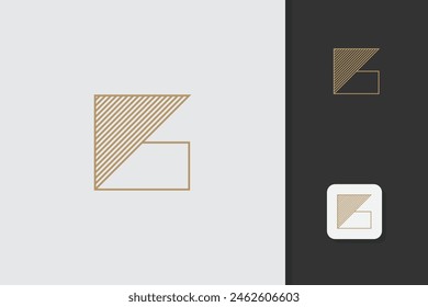 letra b Plantilla de Vector de diseño de logotipo