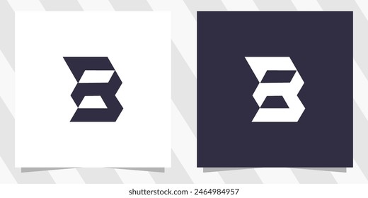 letter b logo design vector