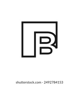 Letter B logo design vector with universal form and creative idea