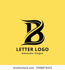 Logotipo de la letra B. Vector de diseño de letra B