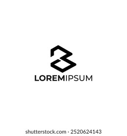 letra B diseño de la Plantilla de Vector de diseño de logotipo para la marca.	
