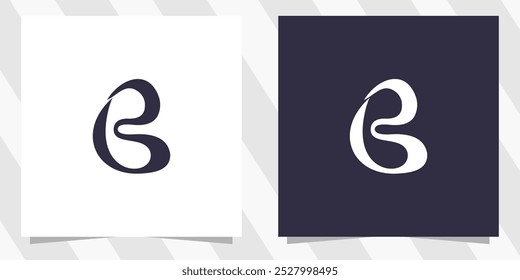 letter b logo design vector