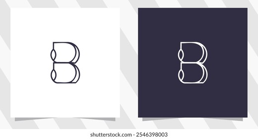Buchstabe b Logo-Design-Vektor