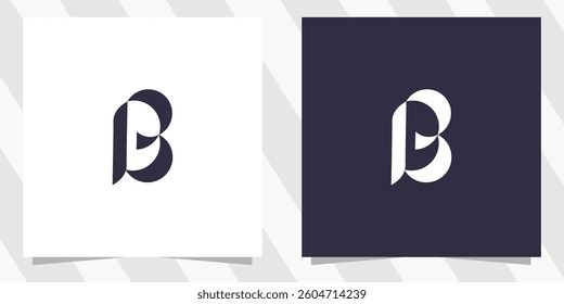 letter b logo design vector
