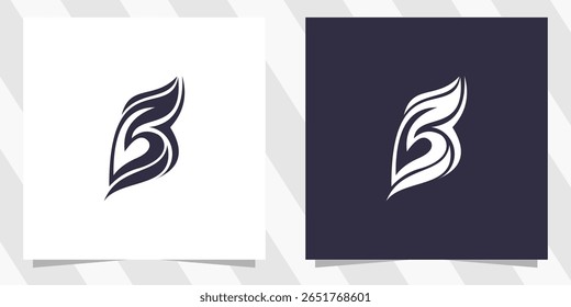 letra b logotipo design vetor