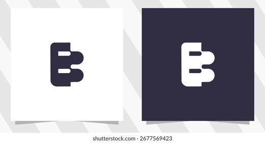 letter b logo design vector