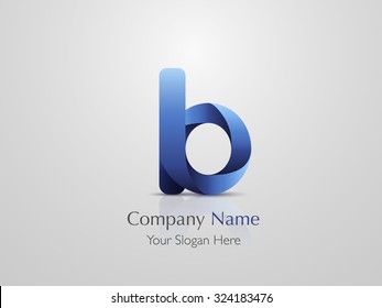 Letter B. Logo design. Vector illustration