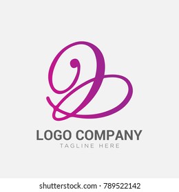Letter B logo design vector. Simple and clean flat design of alphabet logo vector template.