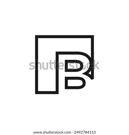 Letter B logo design vector with universal form and creative idea