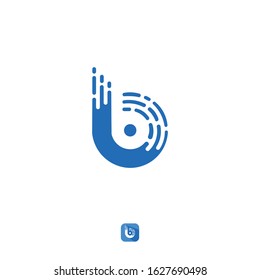the letter B logo is designed very elegantly
