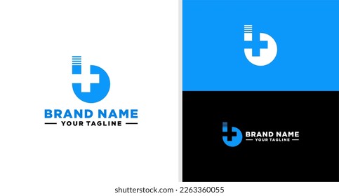 LETTER B LOGO DROP WATER HEALTHCARE NEGATIVE SPACE EDITABLE