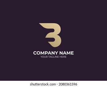 Letter b logo. EPS 10 Vector