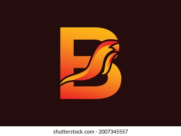 Letter B Logo Fire Flame Shape Stock Vector (Royalty Free) 2007345557 ...