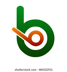 letter B logo with headset icon