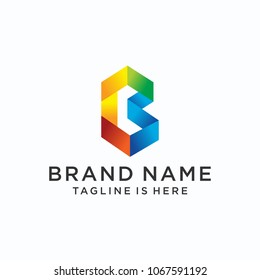 Letter B logo icon design template elements - vector sign. Business card templates.