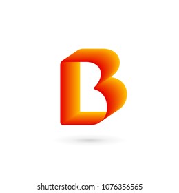 Letter B logo icon design template elements