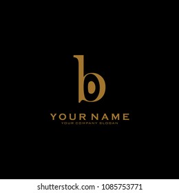 Letter B logo icon design template elements