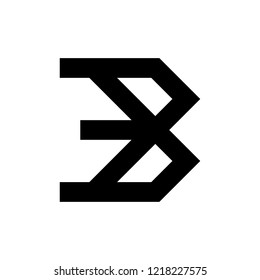 Letter B logo. Icon design. Template elements - vector sign