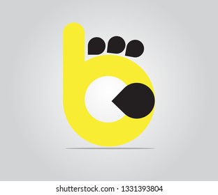 Letter b logo icon design template elements