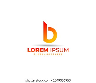 Letter B logo icon design template elements