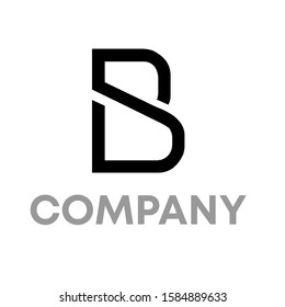 letter b logo icon design template sign