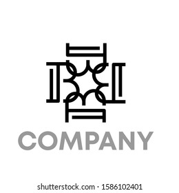 letter b logo icon design template sign