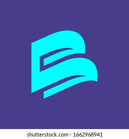 Logo de la letra B. Diseño de iconos. Elementos de plantilla - signo vectorial
